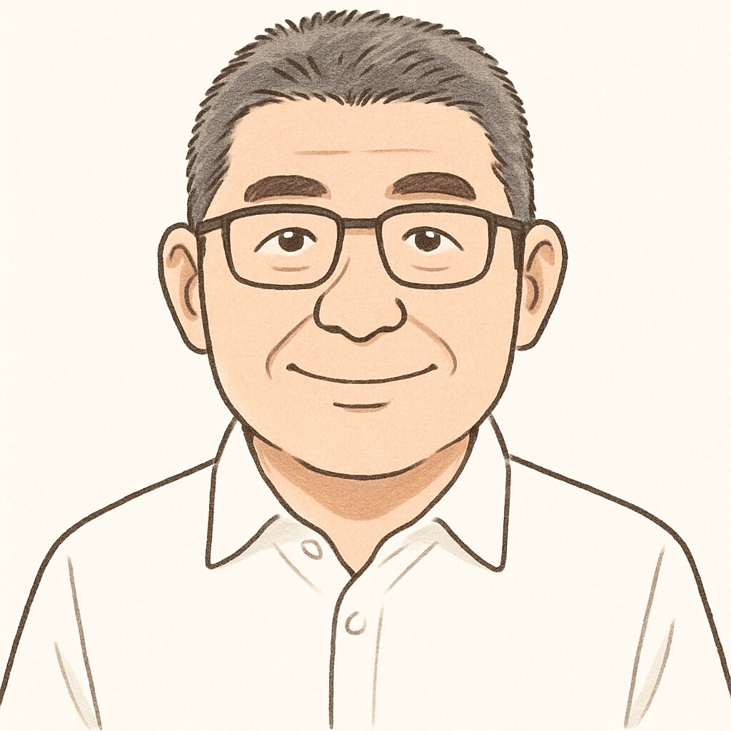 事務所代表者の似顔絵